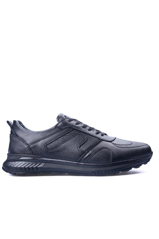 Zeki Narin 5045 Siyah Erkek Deri Casual Ayakkabı