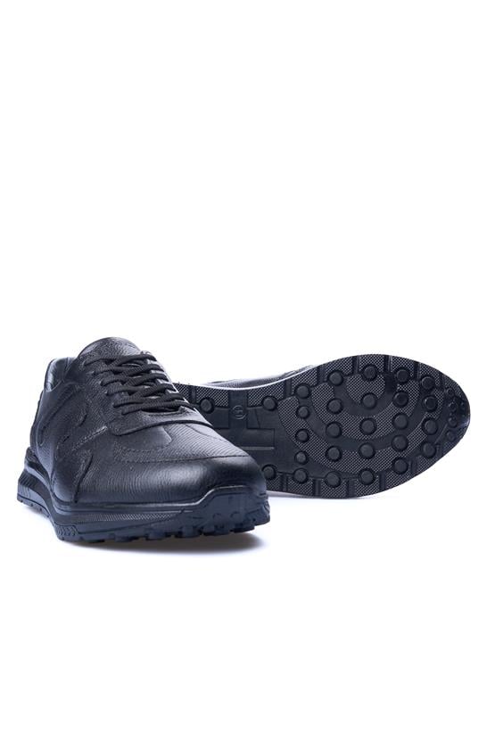 Zeki Narin 5045 Siyah Erkek Deri Casual Ayakkabı