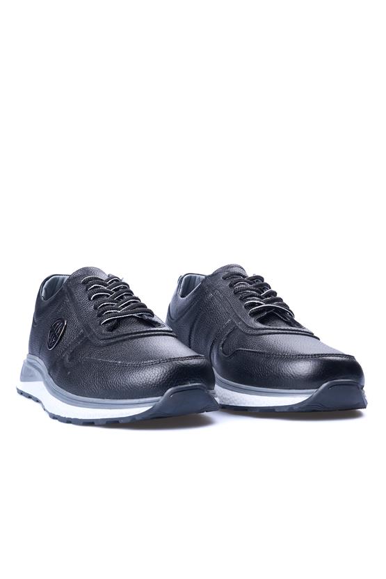 Zeki Narin 5080 Siyah Erkek Deri Casual Ayakkabı