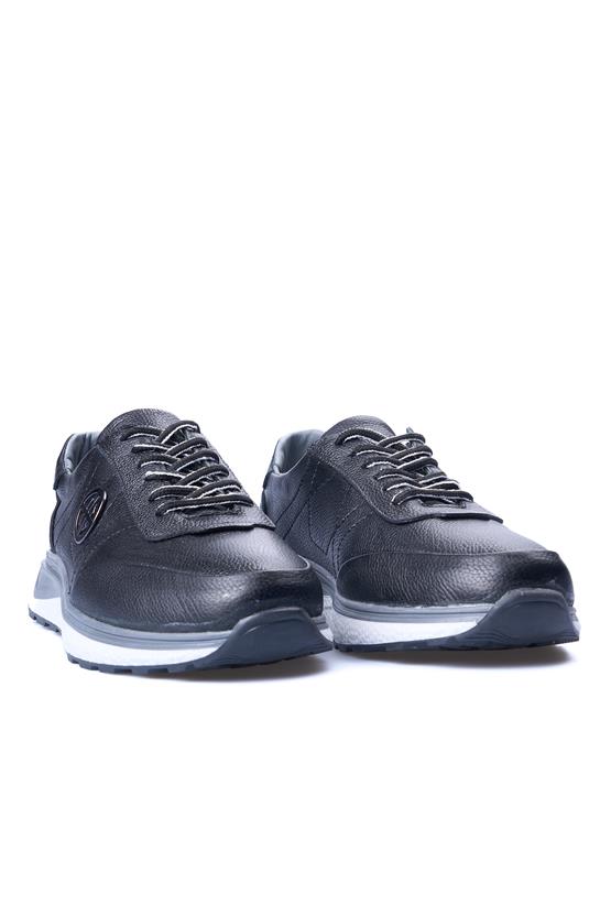 Zeki Narin 5085 Siyah Erkek Deri Casual Ayakkabı