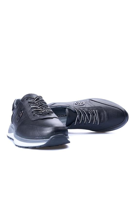 Zeki Narin 5085 Siyah Erkek Deri Casual Ayakkabı