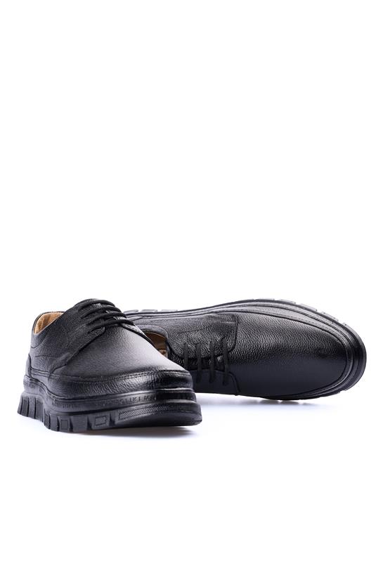 Zeki Narin 8010 Siyah Erkek Deri Comfort Ayakkabı
