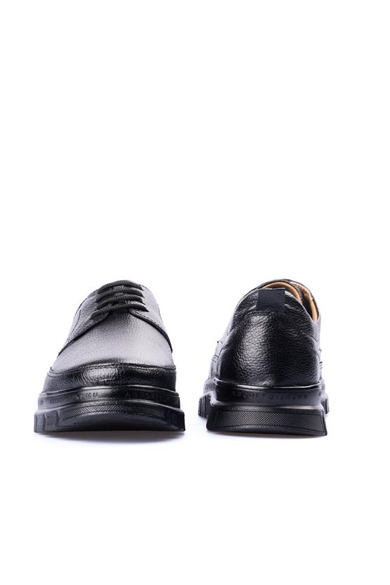 Zeki Narin 8010 Siyah Erkek Deri Comfort Ayakkabı