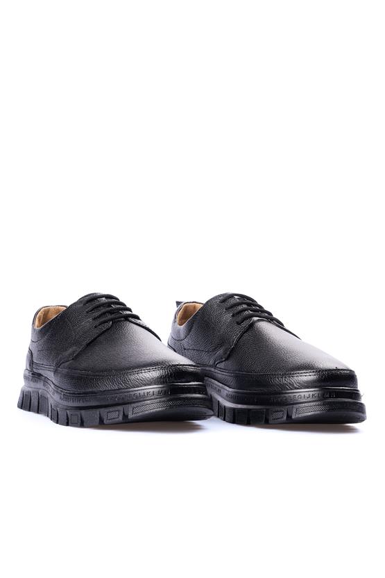 Zeki Narin 8010 Siyah Erkek Deri Comfort Ayakkabı