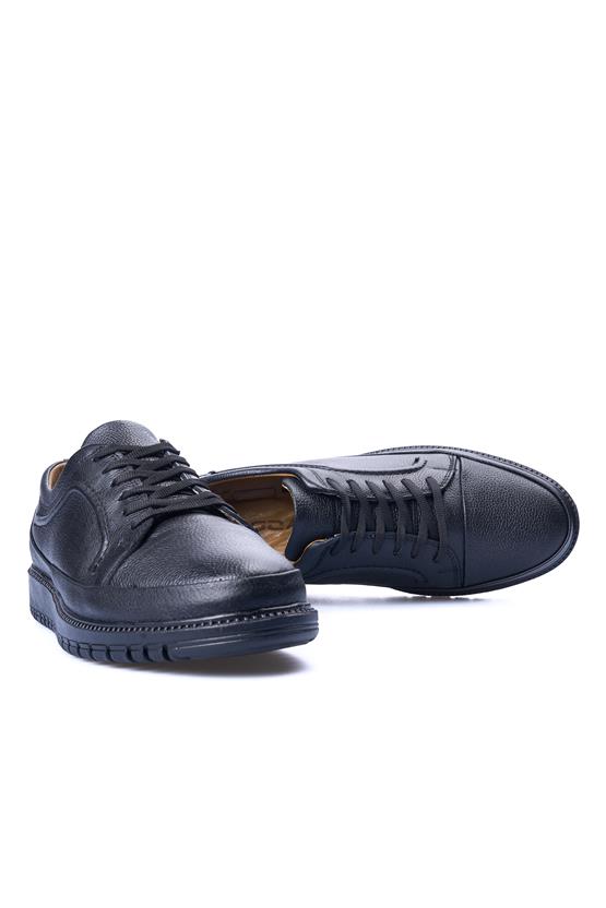 Zeki Narin 925 Siyah Erkek Deri Casual Ayakkabı