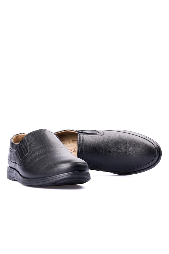 Zeki Narin 985 Siyah Erkek Deri Comfort Ayakkabı