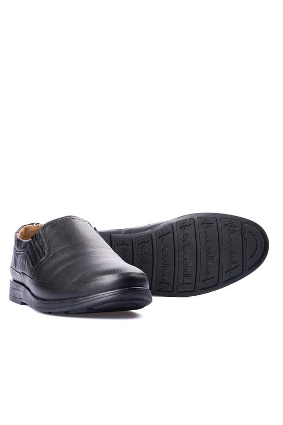 Zeki Narin 985 Siyah Erkek Deri Comfort Ayakkabı
