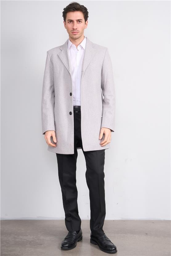 Zeyrek 00568 A.Grı Mono Yakalı Kase Kaban