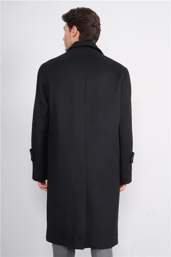 Zeyrek 00591 Füme Mono Yakalı Kapak Ceplı Uzun Kase Kaban