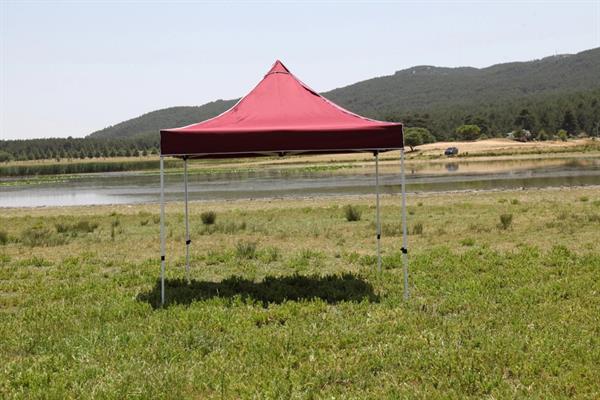 Tunç Çadır Gazebo Çardak Gölgelik Bordo 3x3