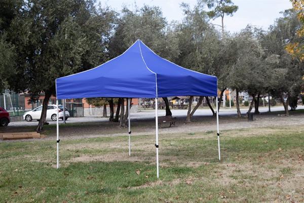 Tunç Çadır Gazebo Çardak Gölgelik Mavi 3x3