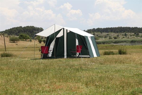 Tunç Çadır İçten Kurmalı İki Odalı Kamp Çadırı Yeşil