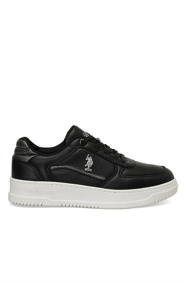 Us Polo A10188527112010 4F Grace 4Pr Siyah Kadın Havuz Taban Sneaker Ayakkabı