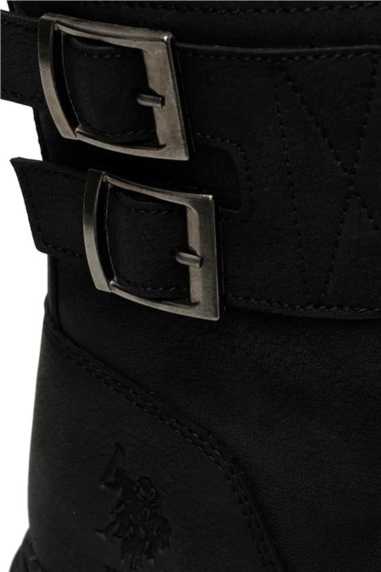 Us Polo Petros 3Pr Siyah Erkek Biker Bot
