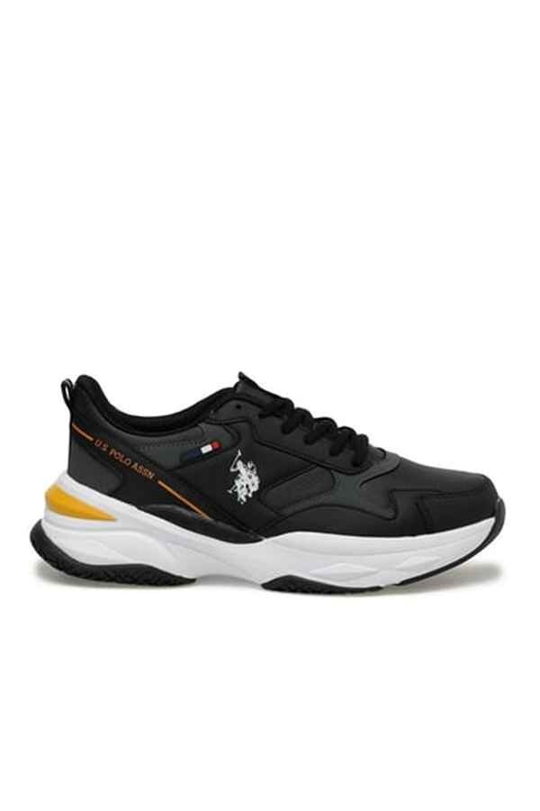 Us Polo Solıdar 3Pr Siyah Erkek Sneaker Ayakkabı