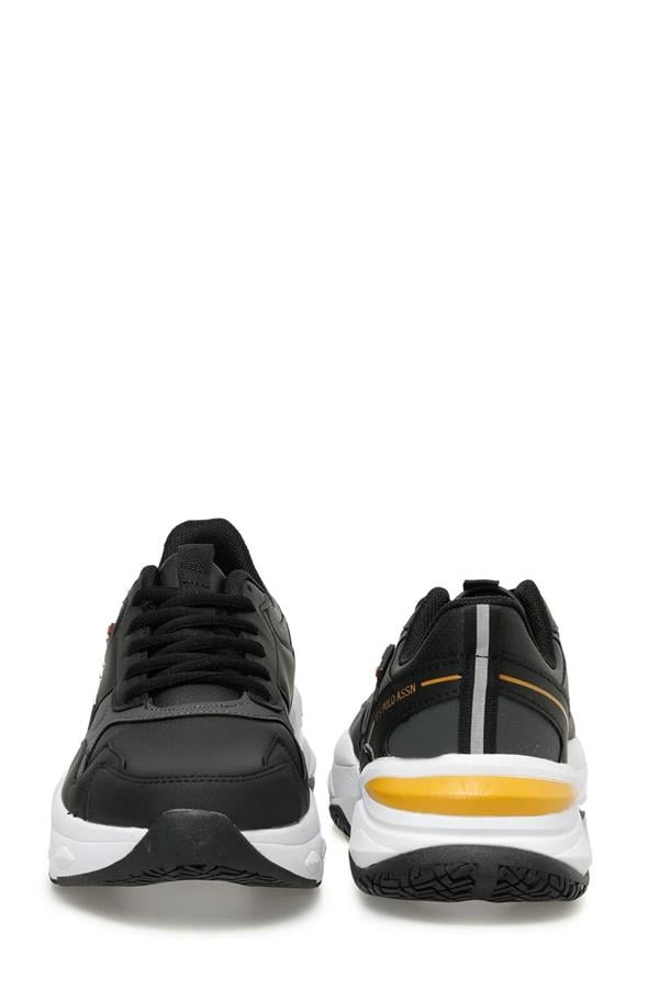 Us Polo Solıdar 3Pr Siyah Erkek Sneaker Ayakkabı
