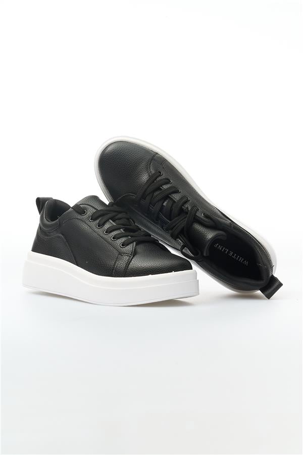 White Line 01-2503 Cilt Siyah Kadın Casual Ayakkabı