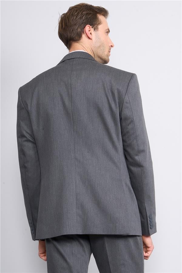 Woolsuit Berlin Gri Erkek Yelekli Takım Elbise