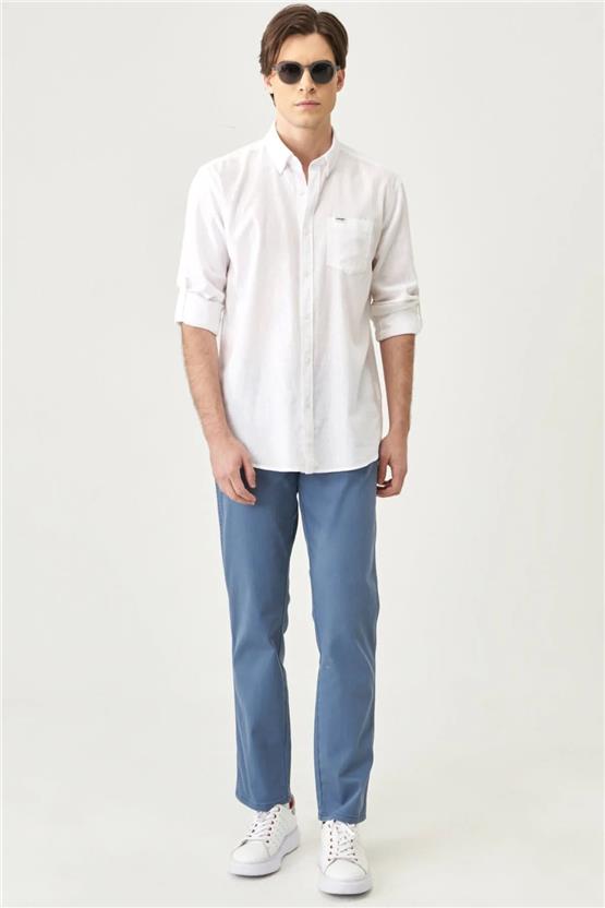 Wrangler W12S004TF İndigo Erkek Texas Slim Pantolon