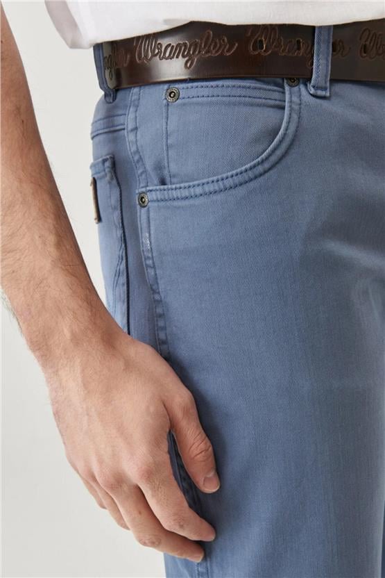 Wrangler W12S004TF İndigo Erkek Texas Slim Pantolon