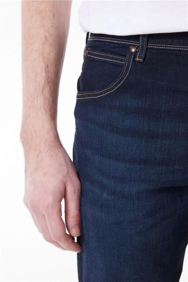 Wrangler W12S057 W12S Texas Slım 58 Stone Erkek Authentıc Straıght Normal Bel Dar Paca Jean Pantolon