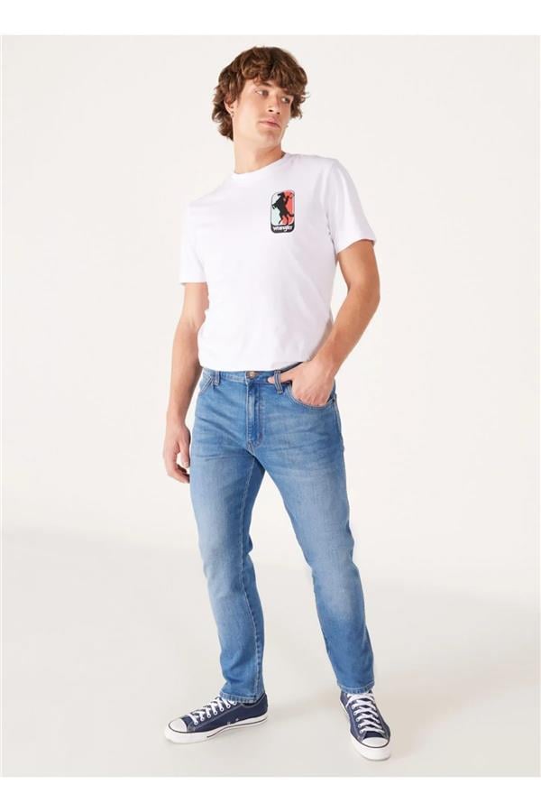 Wrangler W17Tjx W17T Rıver Z81 Blue Creek Erkek Normal Bel Dar Paca Jean Pantolon