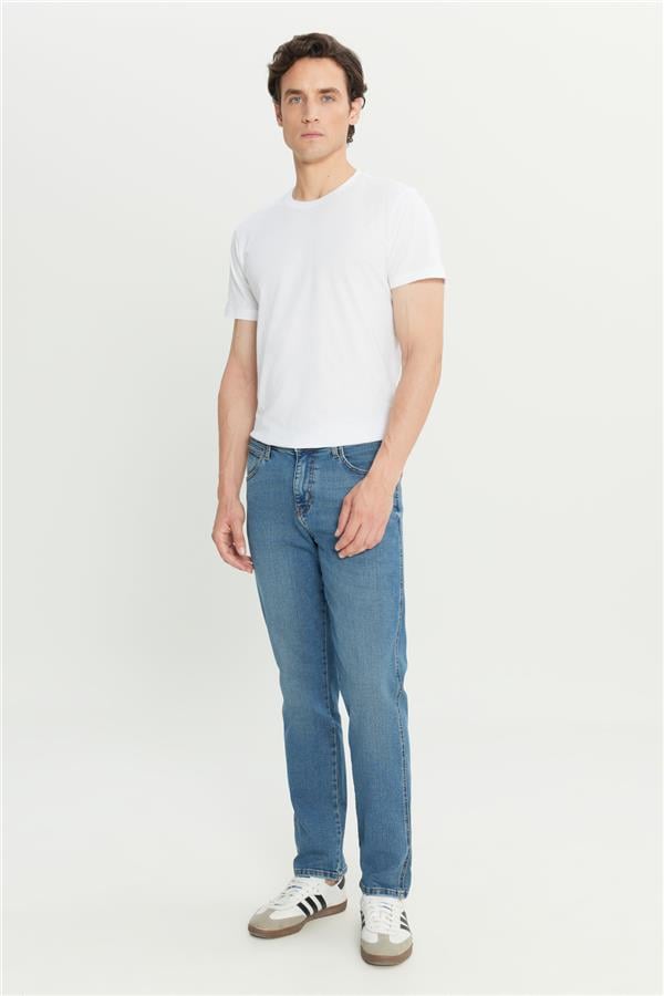 Wrangler W211845 397 Deep Blue Erkek Arızona Denım Pantolon