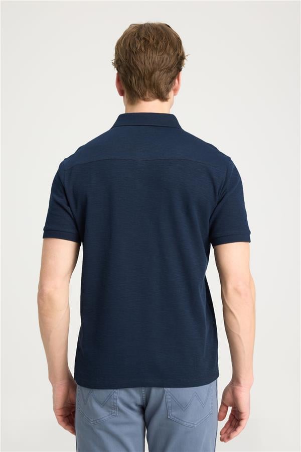 Wrangler W231325 410 Navy Erkek Polo T-Shırt