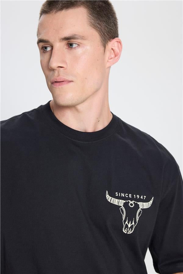 Wrangler W241299 001 Black Erkek T-Shırt