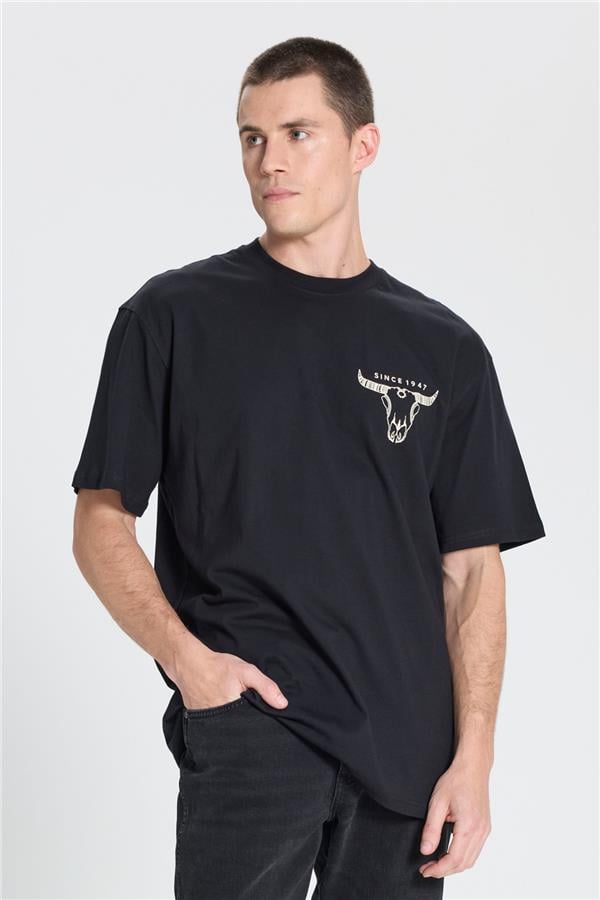 Wrangler W241299 001 Black Erkek T-Shırt