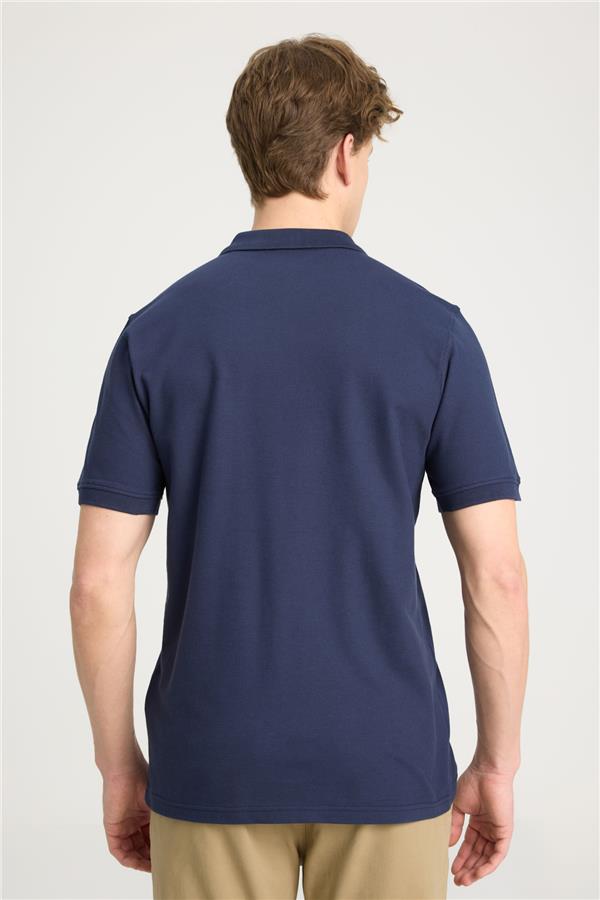 Wrangler W7D5K4Xx2T 410 Navy Erkek Polo T-Shırt
