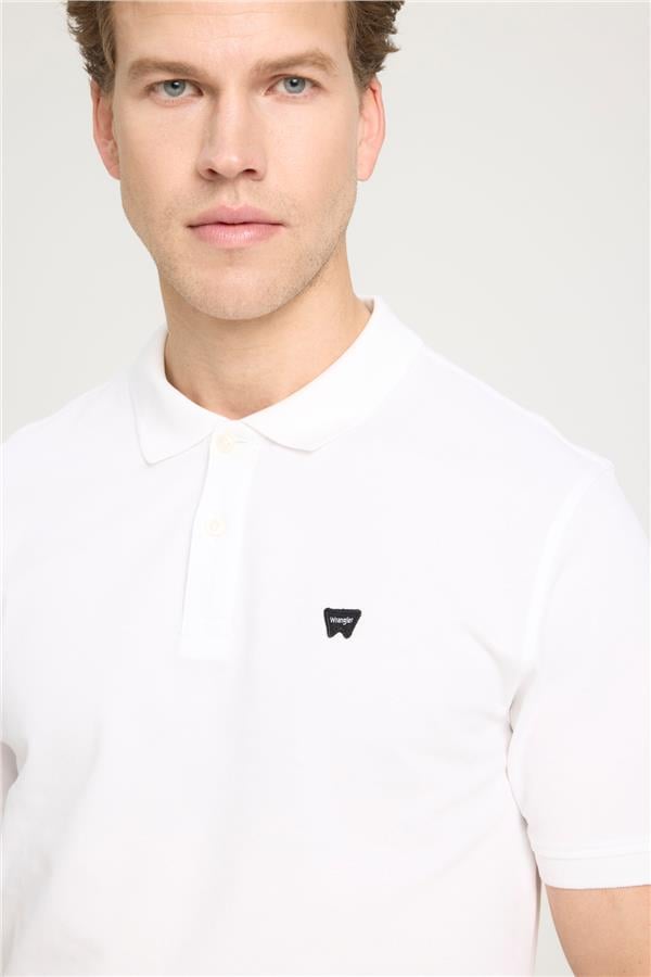 Wrangler W7D5K4Xx2T 989 White Erkek Regular Kısa Kollu Polo T-Shirt