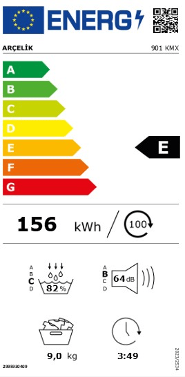 Arçelik 901 KMX 9 Kg Kurutma Makinesi