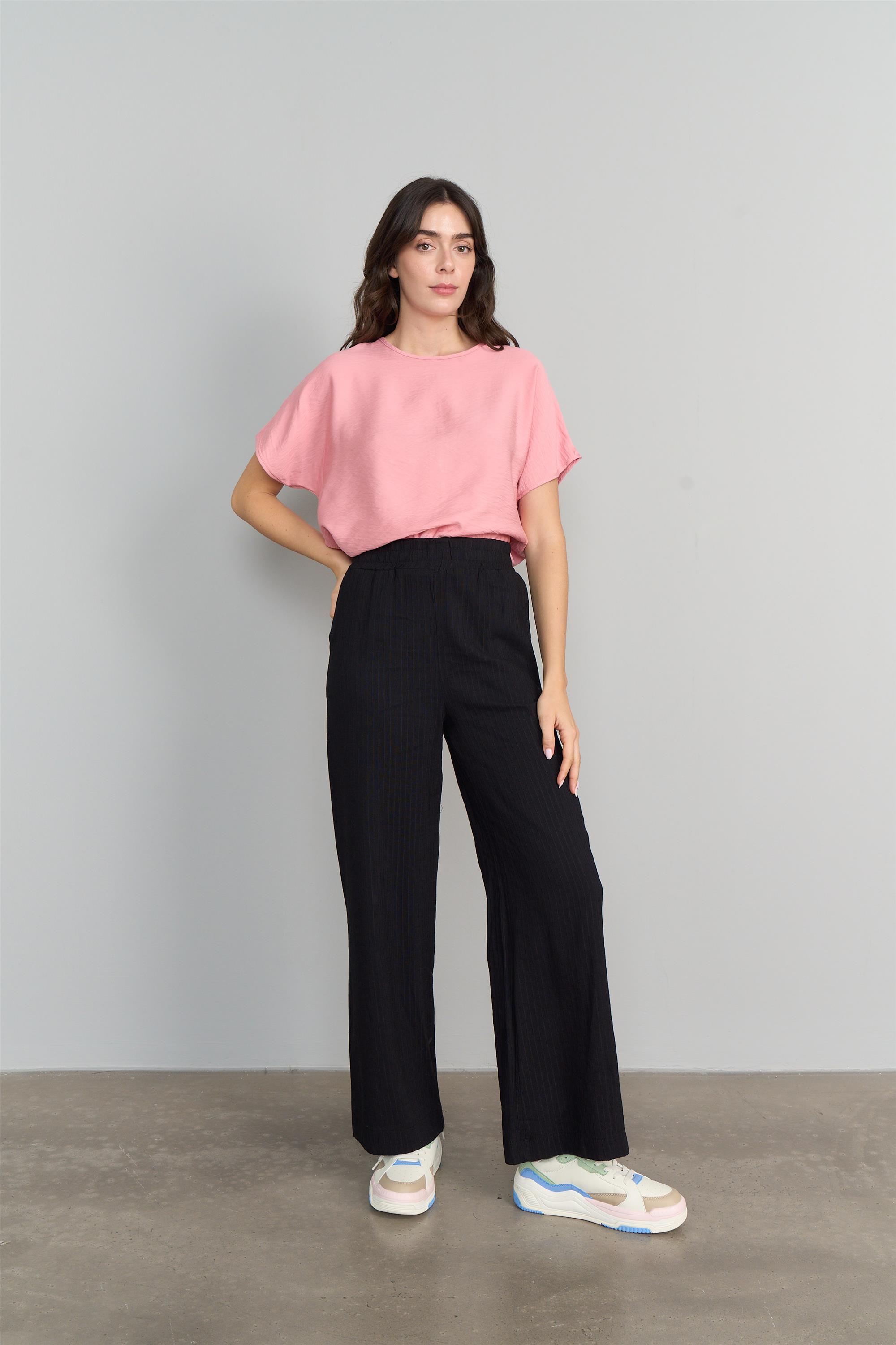 SCHOTTピーコート スリムフィット 36サイズ ネイビー バイピング C.K 36172 Fithit Byn Enine Çizgili Obez Pantolon Siyah