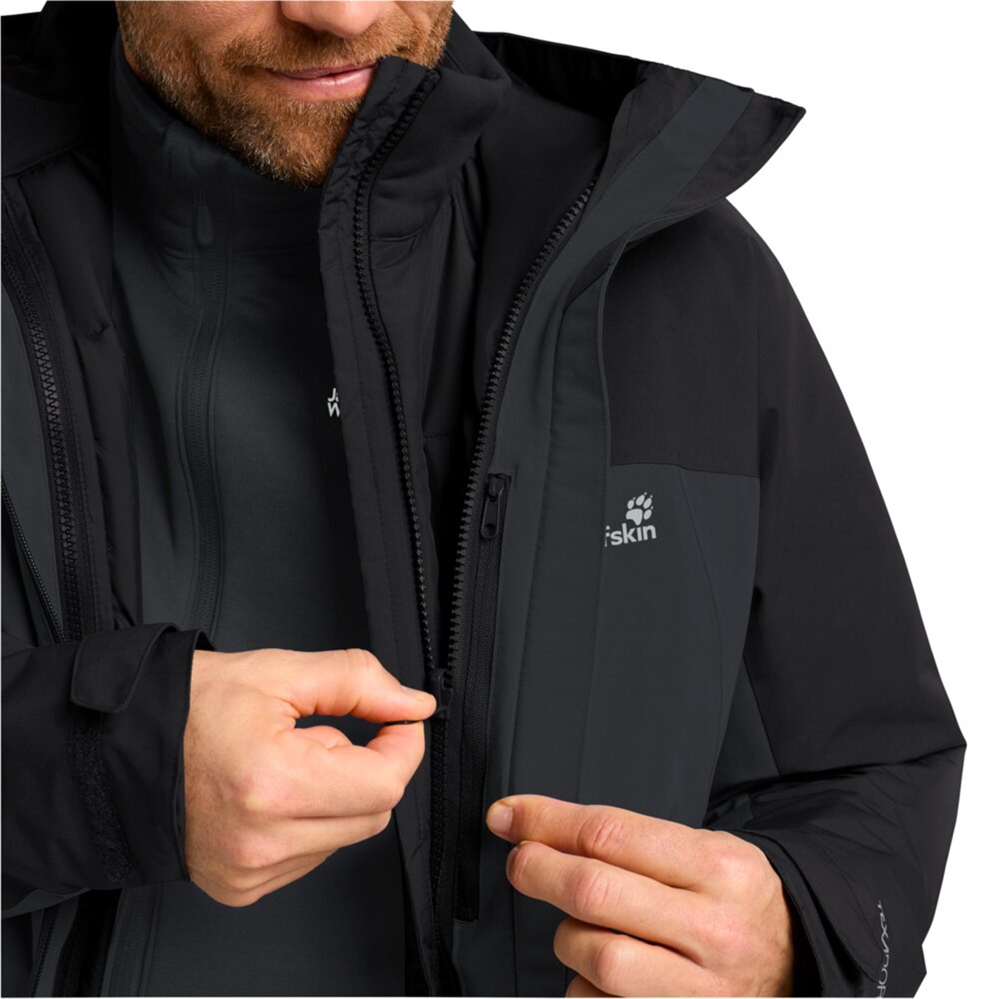 Jack Wolfskın A65257-6350 Phantom Wıld Places 3In1 Jkt M Erkek