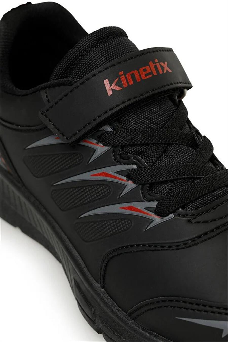 Kinetix Alpha J 3Pr Siyah Kırmızı Filet Erkek Çocuk Yürüyüş Ayakkabı