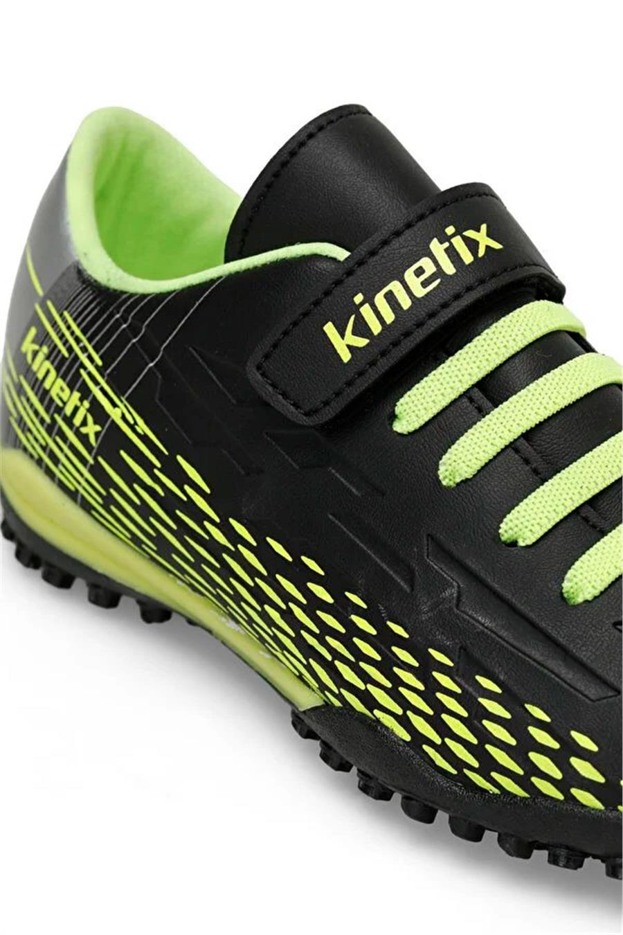 Kinetix Breton J Turf 3Pr Siyah Neon Sarı Filet Erkek Çocuk Futbol Halısaha  Ayakkabı