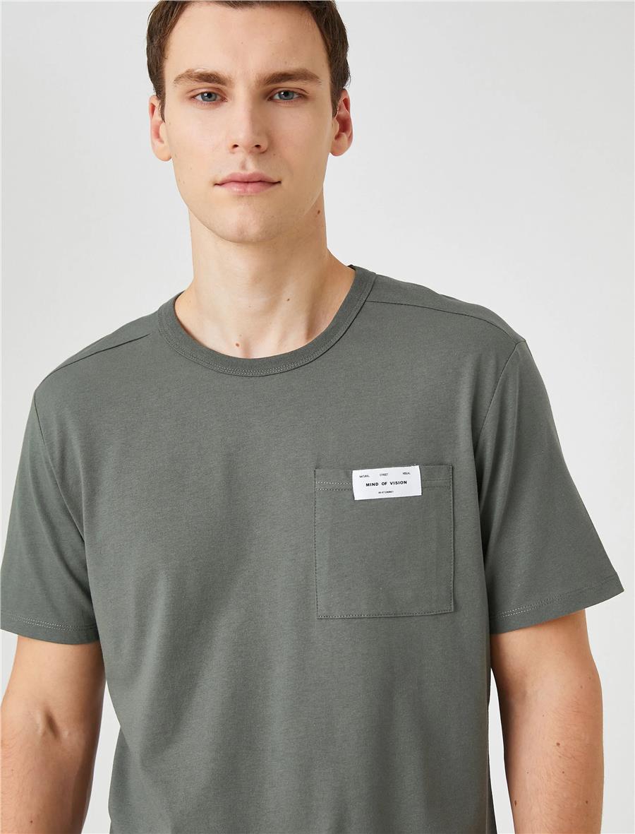 Koton 3Sam10016Hk 824 Yeşil Erkek T-Shirt