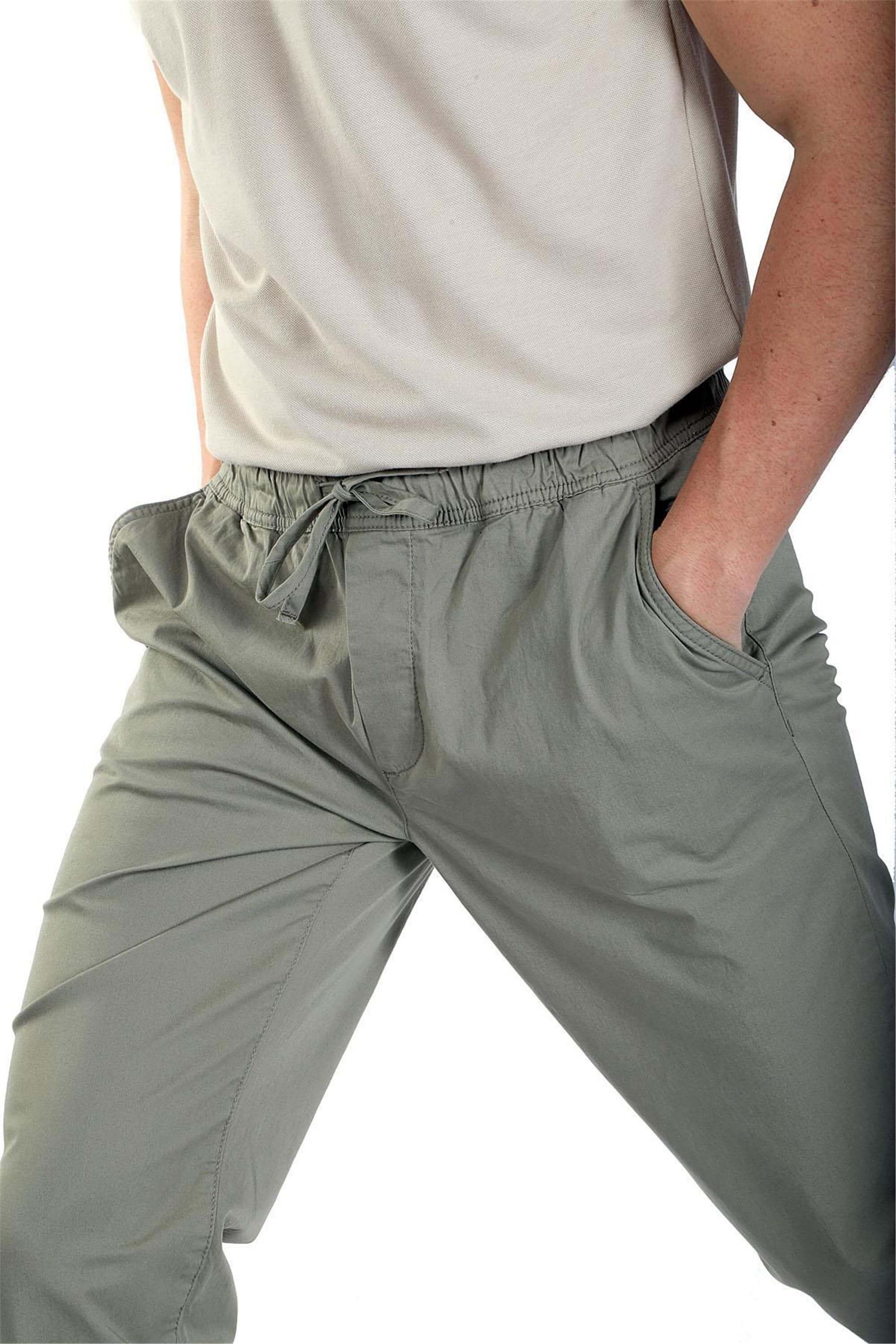 Lee Cooper 242 Lcm 221006 5201 Haki Jogger 2 Erkek Dokuma Pantolon