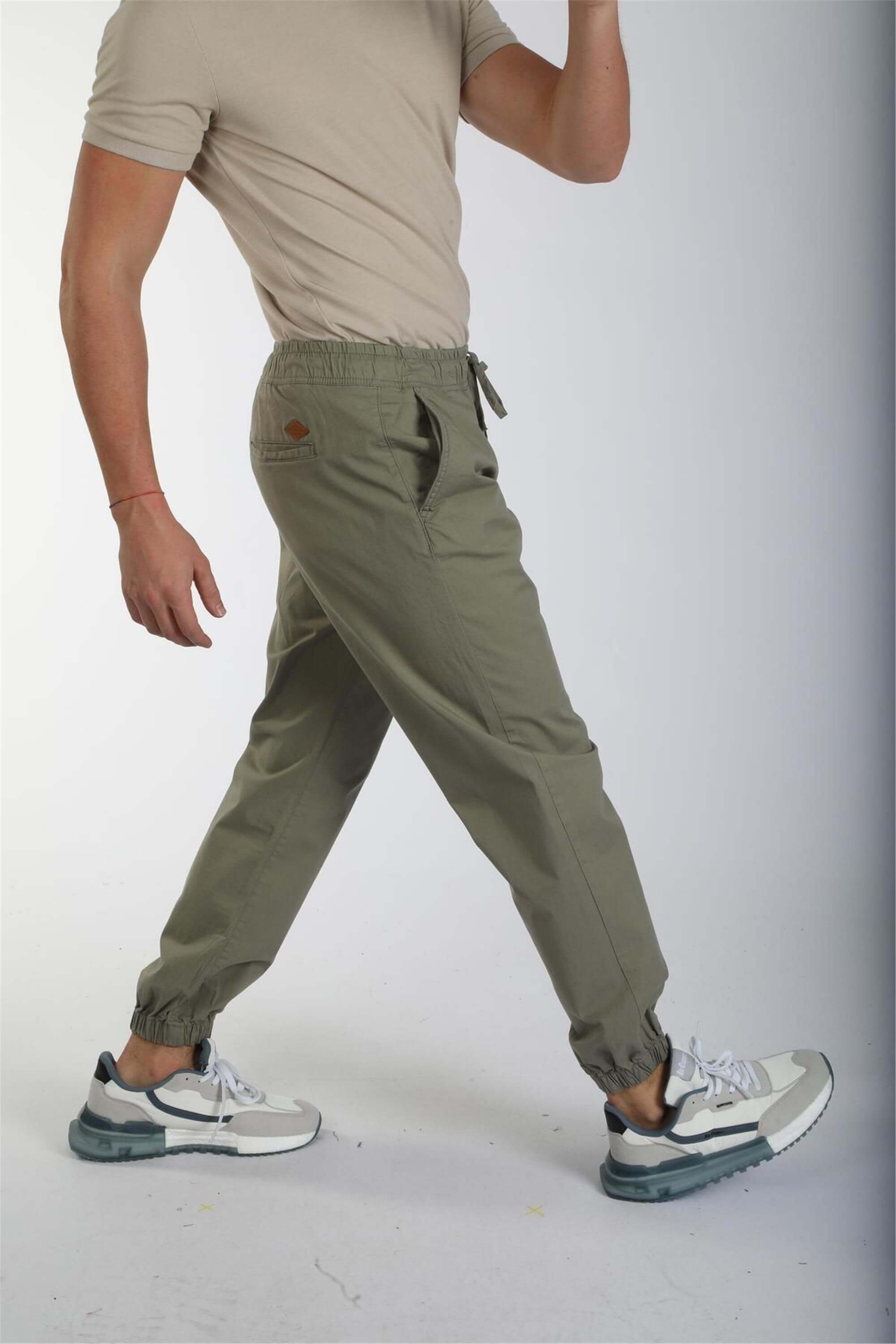 Lee Cooper 242 Lcm 221006 5201 Haki Jogger 2 Erkek Dokuma Pantolon