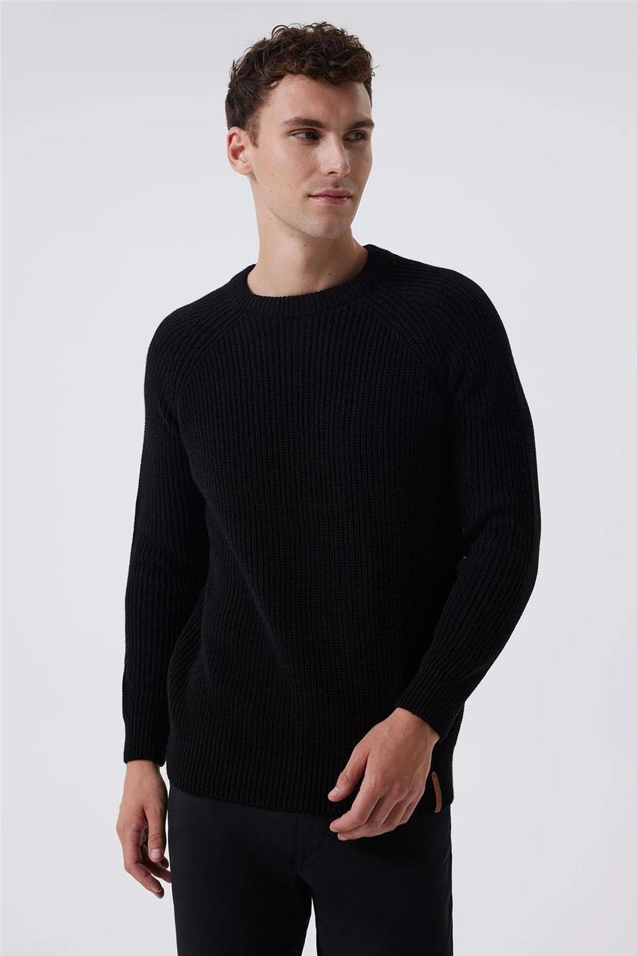 Lee Cooper K24 241033 8101 Siyah Albert Erkek Kazak | Çetinkaya