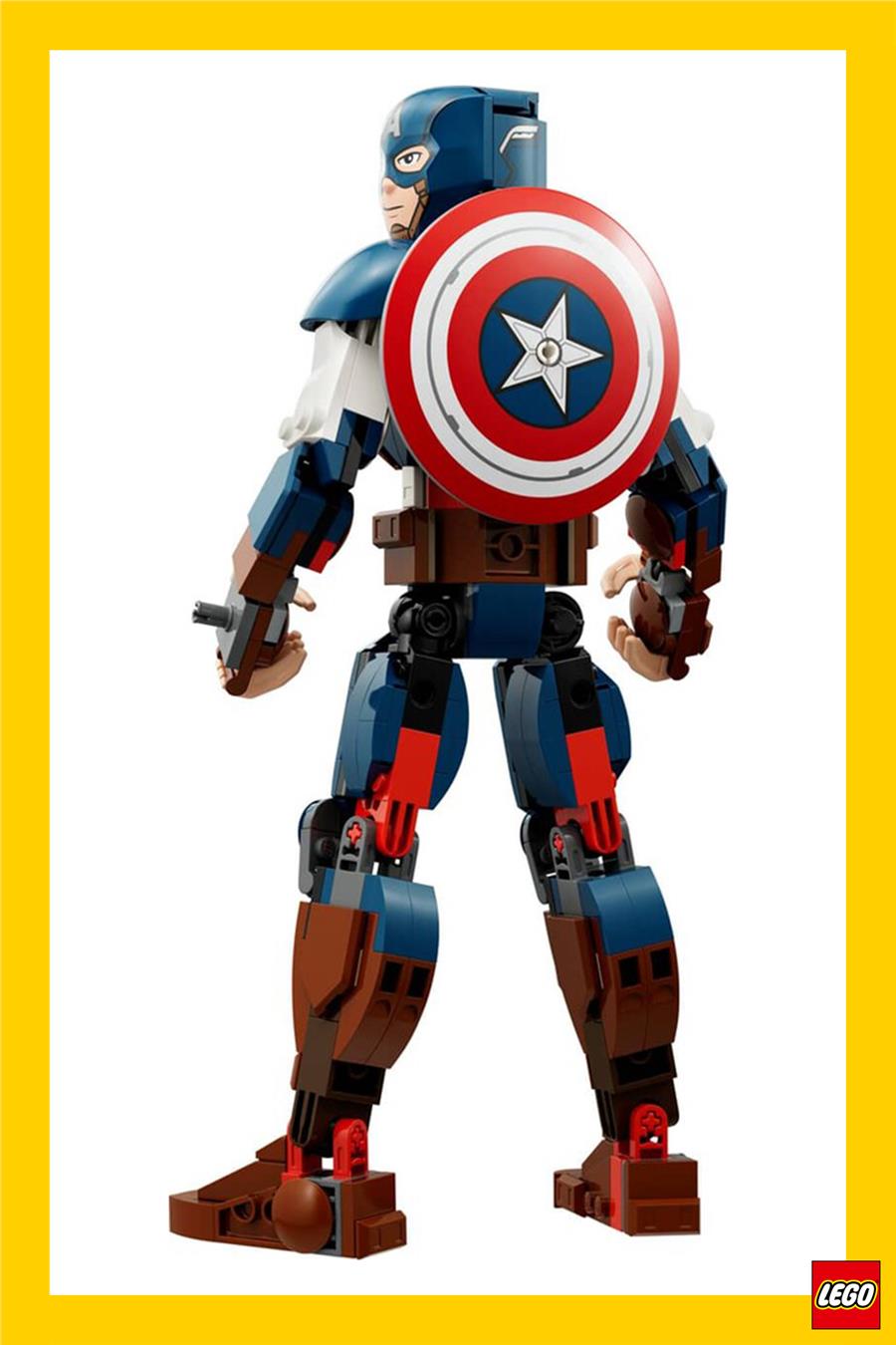 LEGO 76258 Marvel Kaptan Amerika Yapım Figürü