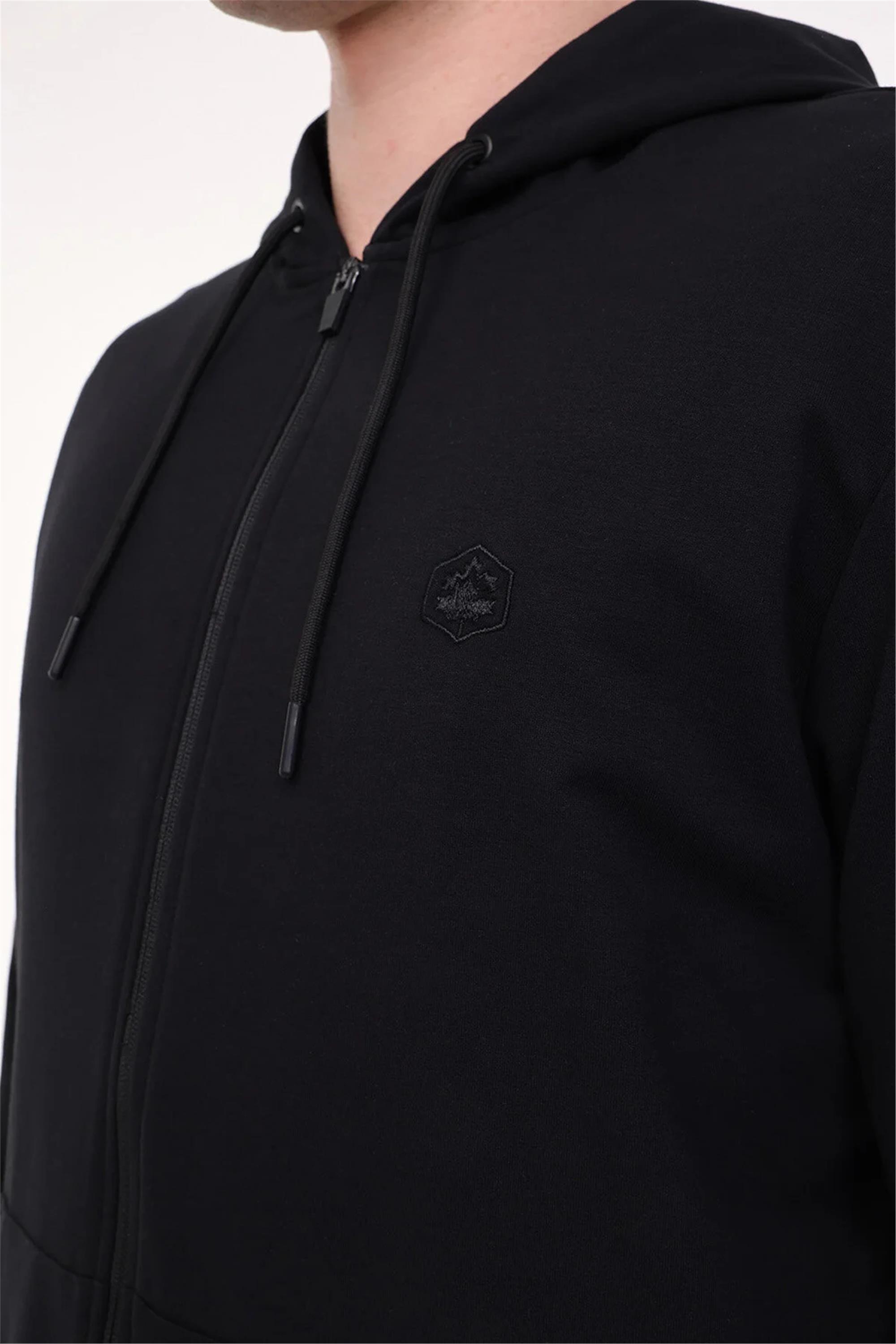 Lumberjack 5M Mb Sn72 Fz Hod 5Fx Sıyah Erkek Sweatshırt | Çetinkaya