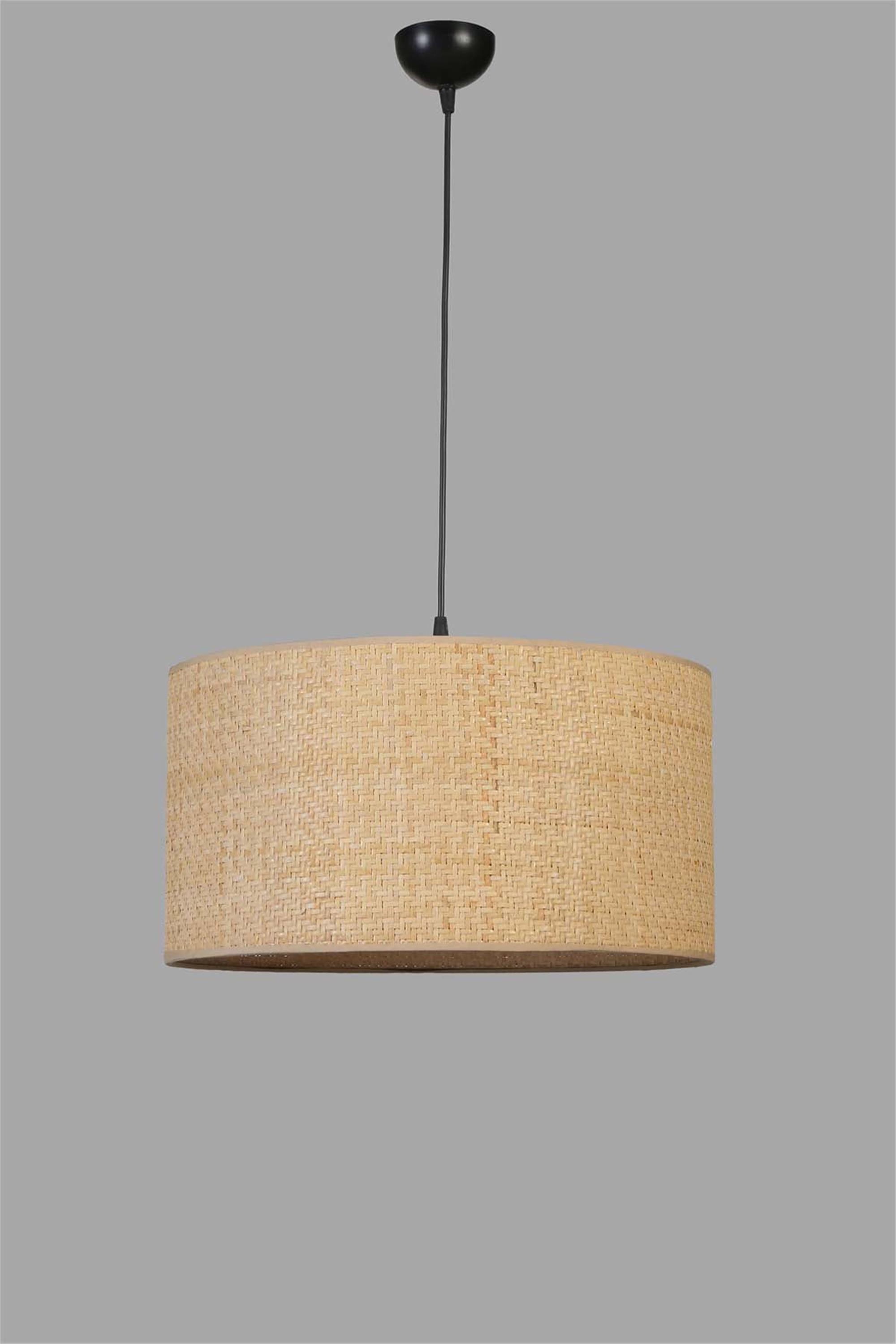 Lumexx Hasır Rattan Abajurlu Tekli Sarkıt Avize | Çetinkaya