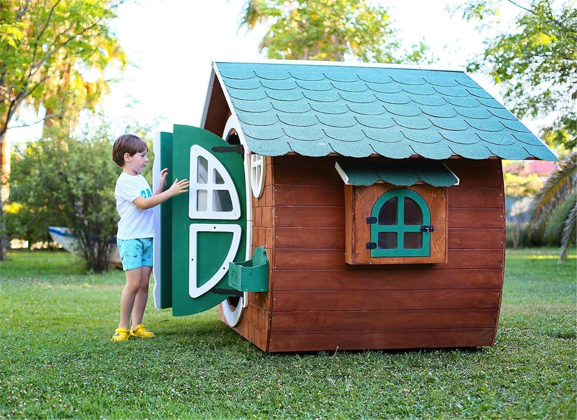 Kids Playhouse Hobbit Hole Playhouse Kit Large Wooden Outdoor