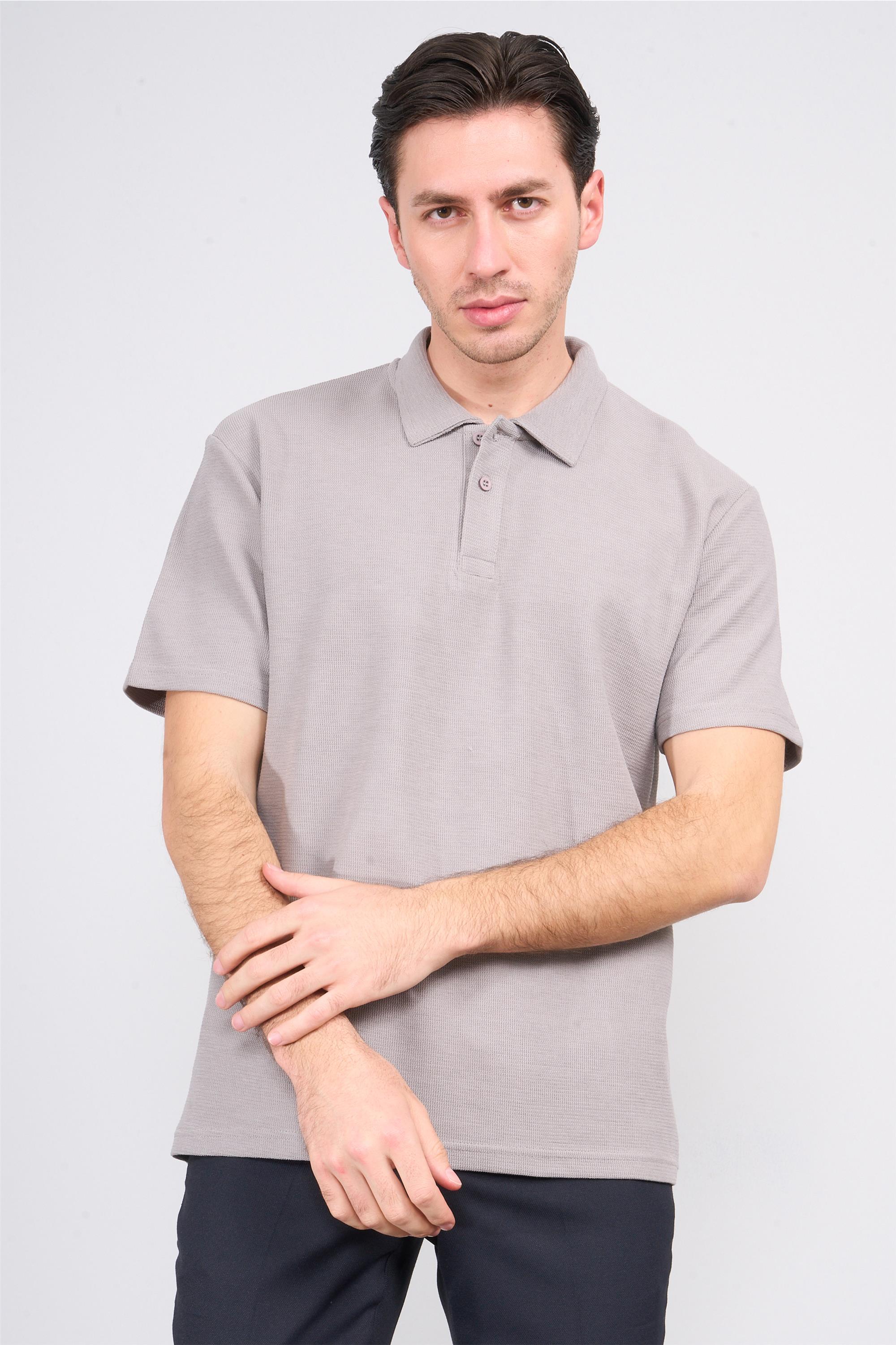 Mareteks 6619 Js Kul Erkek Polo Yaka Lakınt T-Shırt | Çetinkaya