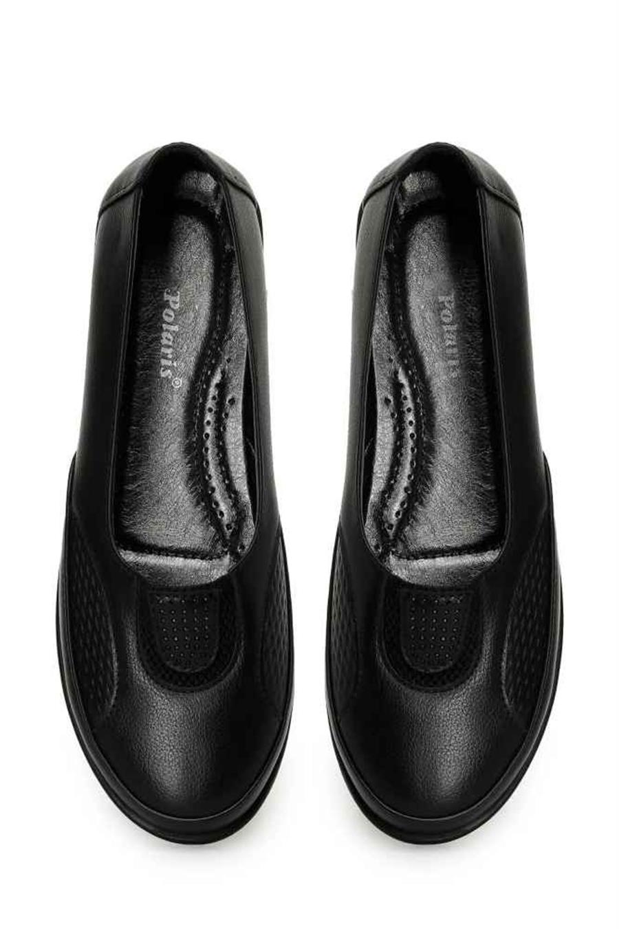Polaris 165026 Z3Pr Siyah Kadın Geleneksel Comfort Düz Ayakkabı