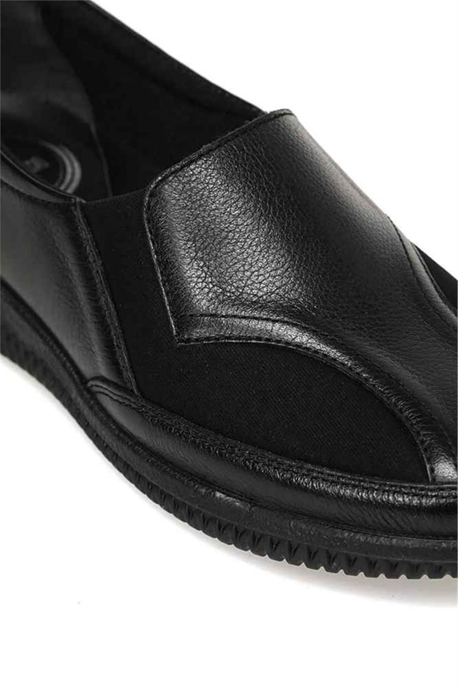 Polaris 5 Nokta 104504 Z3Pr Siyah Kadın Geleneksel Comfort Düz Ayakkabı