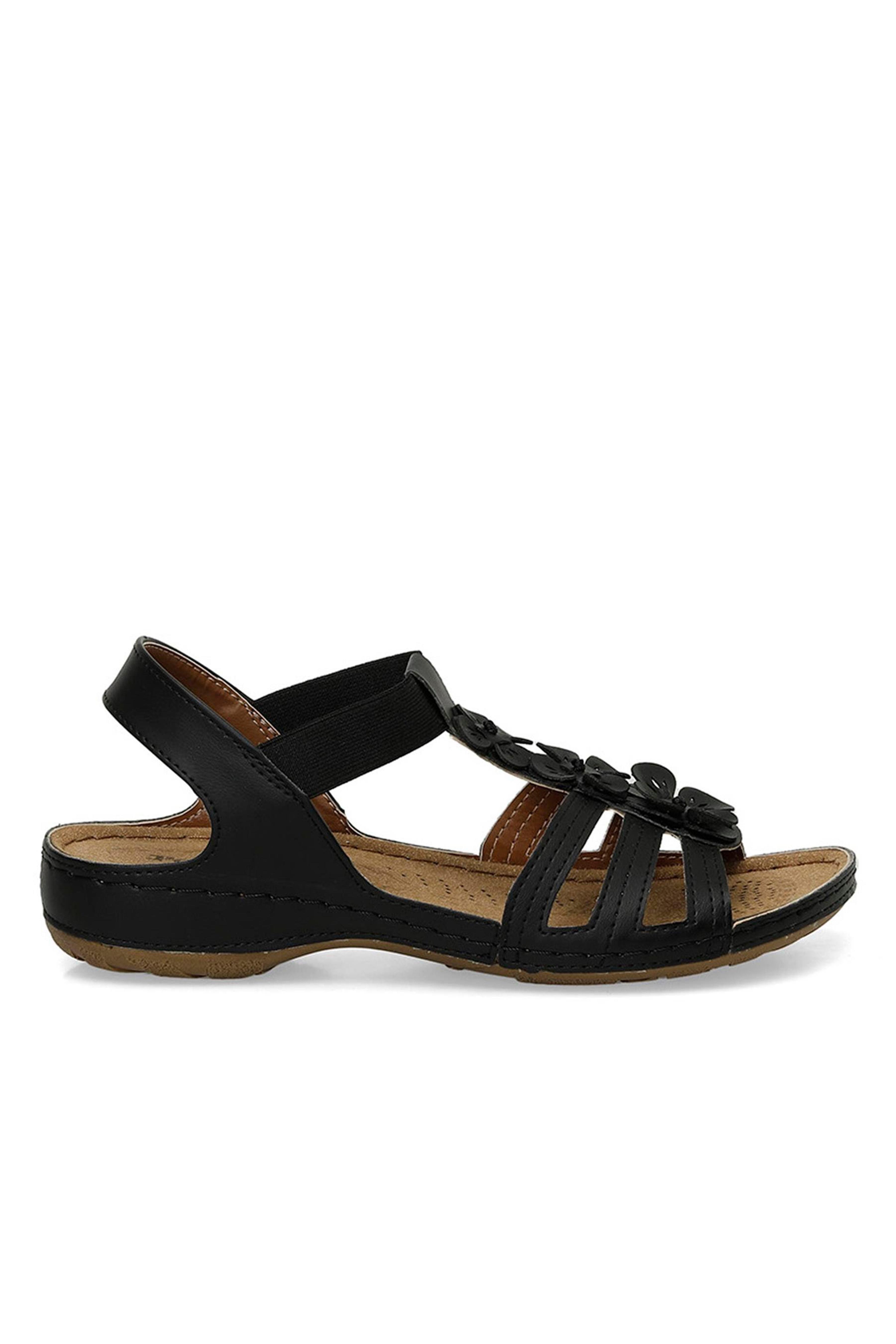 Polarıs 5M 157362 Z5Fx Sıyah Zenne Geleneksel Comfort Duz Sandalet
