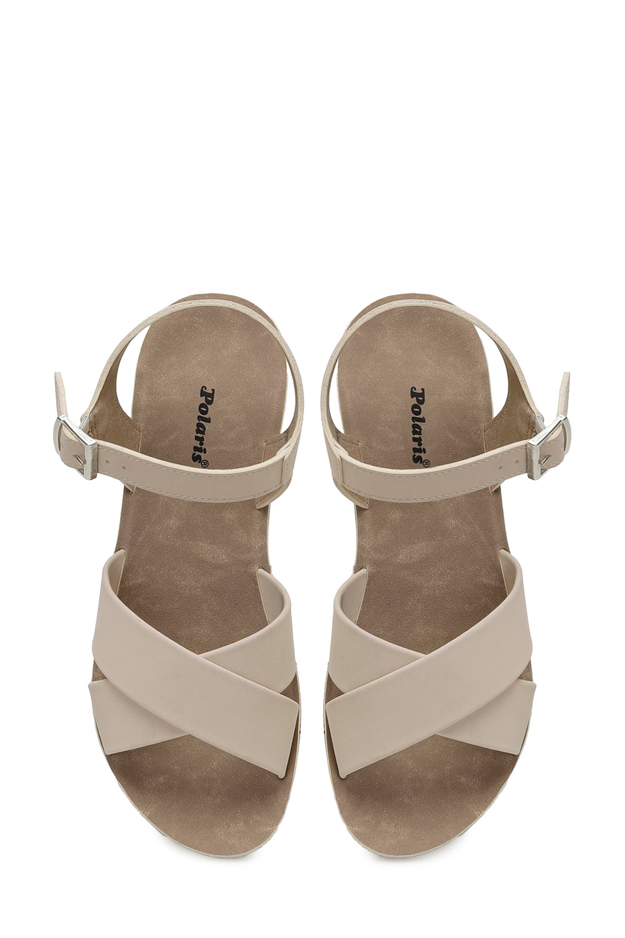 Polarıs 5M 315560 Z 5Fx Bej Zenne Dolgu Sandalet | Çetinkaya